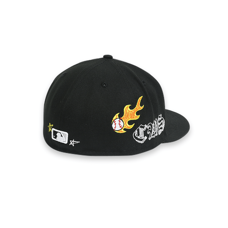 [60243719] Chicago White Sox "Scribble" Black 59FIFTY Mens Fitted Hat