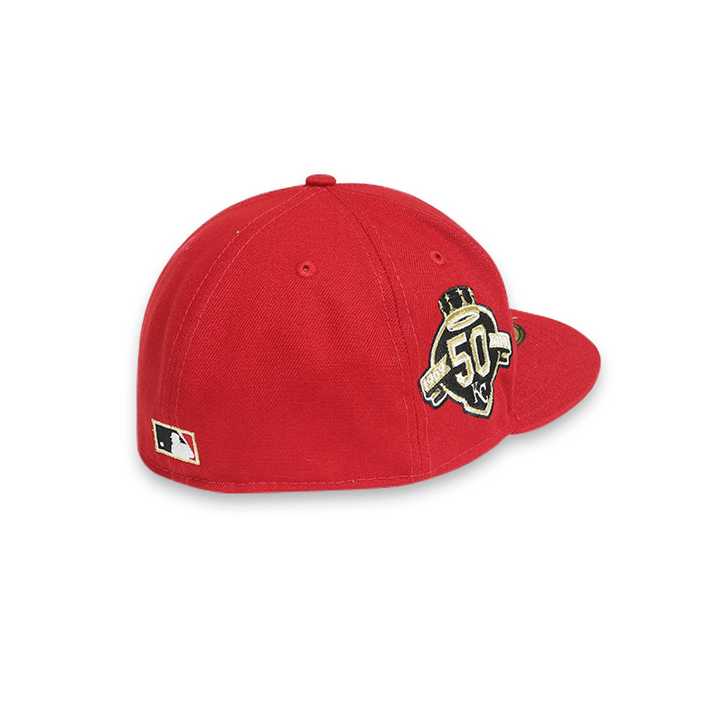 Kansas City Royals 50 Anniversary Red 59FIFTY Mens Fitted Hat