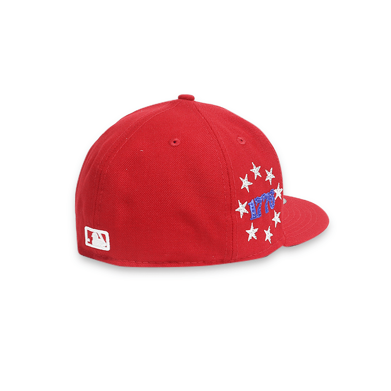 Philadelphia Phillies Crystal Icons 59FIFTY Red Mens Fitted Hat