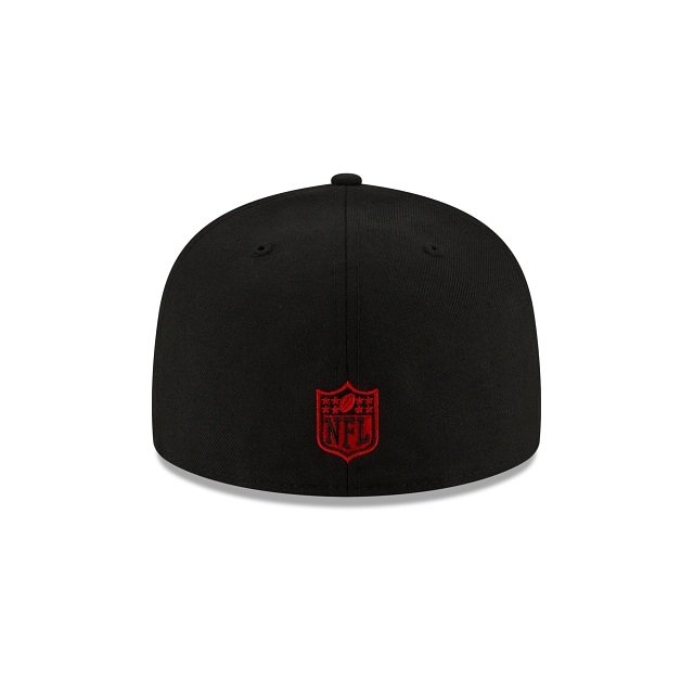 [60188510] Atlanta Falcons "Just Don" Black NFL 59FIFTY Men's Fitted Hat